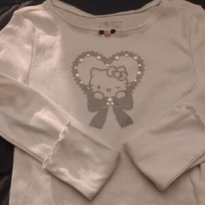 Hello Kitty Cream Long Sleeve Tee